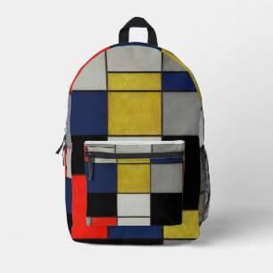 Sac À Dos Imprimé Grande composition par Piet Mondrian