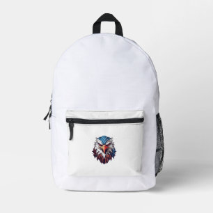 Sac À Dos Imprimé Graphique aigle tête drapeau américain patriotique