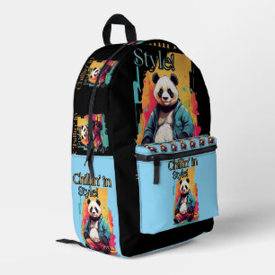 Sac À Dos Imprimé Graphique Panda élégant Art mignon et coloré