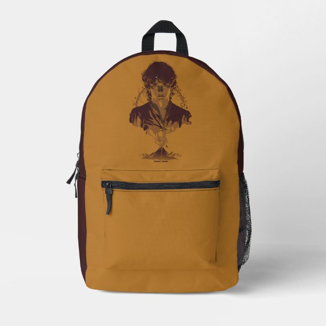 Sac À Dos Imprimé Graphisme de l'inscription Tengwar de FRODO™ MOUNT (Recto)