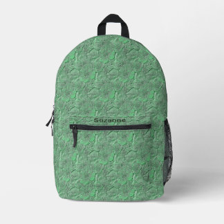 Sac À Dos Imprimé Green Daisy Flower Art Motif personnalisé