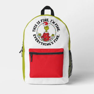 Sac À Dos Imprimé Grinch Tout va bien
