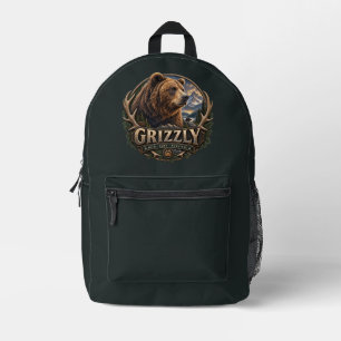 Sac À Dos Imprimé Grizzly – Amérique sauvage