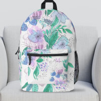 Grosse aquarelle Doodle fleurit et Feuille