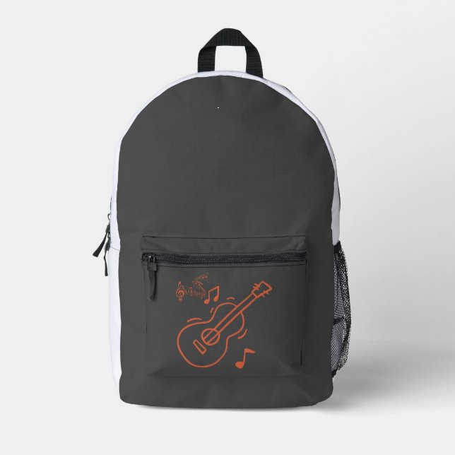 Sac À Dos Imprimé guitare (Recto)