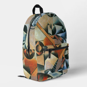 Sac À Dos Imprimé Guitare (Banjo) et lunettes, Juan Gris, Art Vintag
