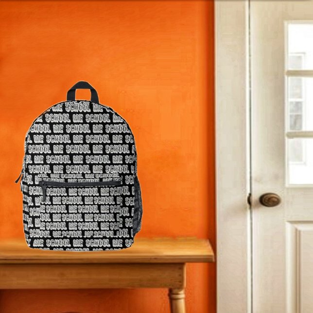 Sac À Dos Imprimé H. Métal Translucide-Wht (School's just around the corner, and you're ready to start, with this Urban cool backpack!)