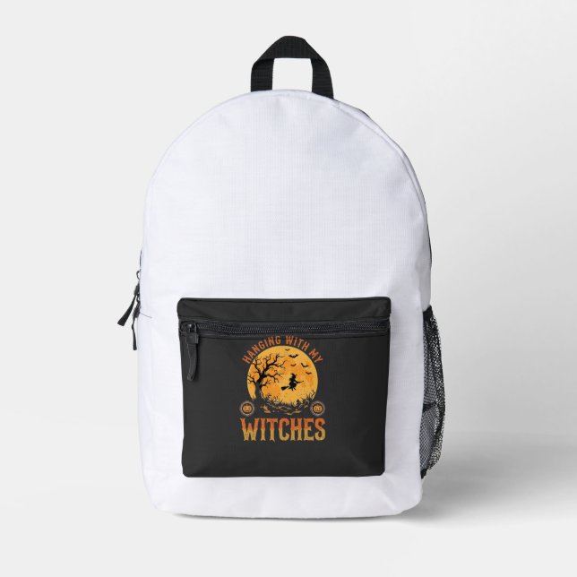 Sac À Dos Imprimé Halloween avec mes sorcières (Recto)