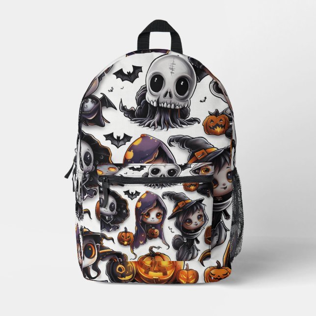 Sac À Dos Imprimé Halloween caractères Art numérique (Recto)