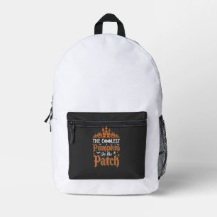 Sac À Dos Imprimé Halloween Citrouille la plus cool du patch vintage
