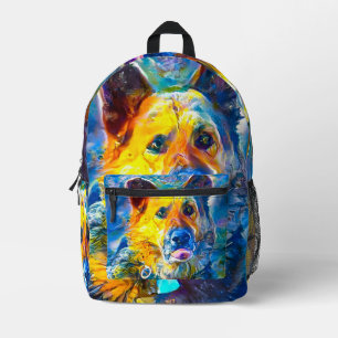 Sac À Dos Imprimé Halo : Portrait d'un berger allemand