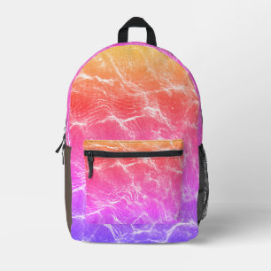 Sac À Dos Imprimé Harmonie Vibrante : Dessin Unique de Style Multi-C