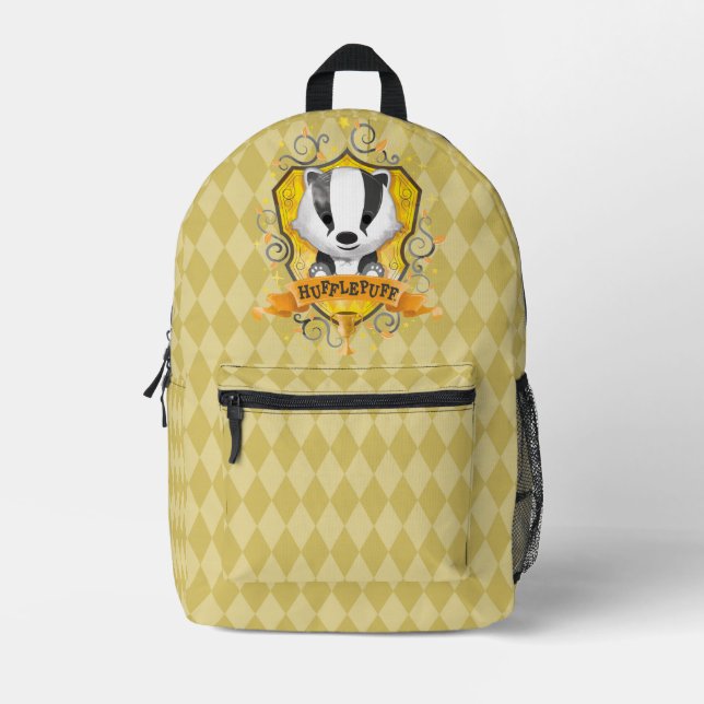 Sac À Dos Imprimé Harry Potter | Charme HUFFLEPUFF™ Crest (Recto)