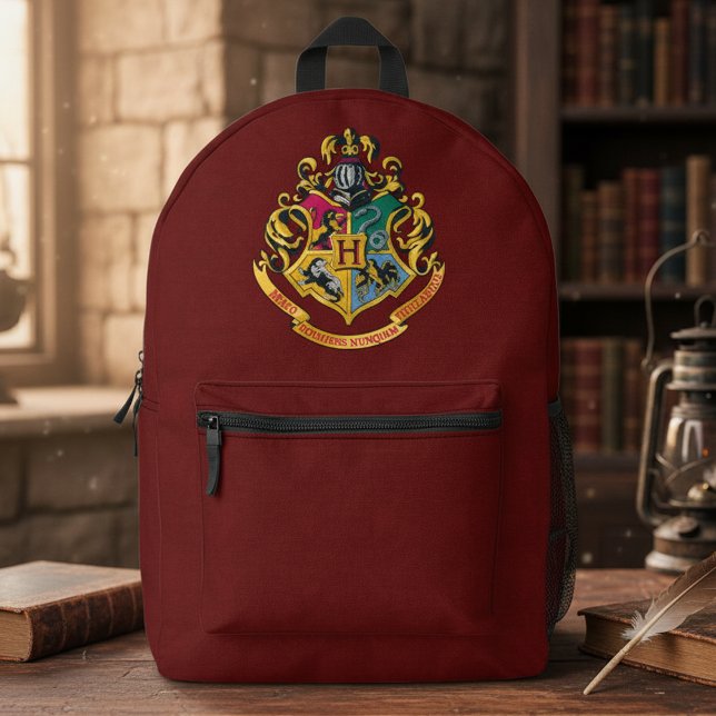 Sac À Dos Imprimé Harry Potter | Cimier de Poudlard - Couleur complè (Créateur téléchargé)