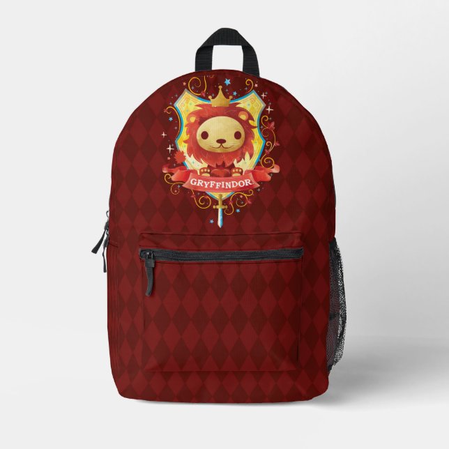Sac À Dos Imprimé Harry Potter | Crête de charme GRYFFINDOR™ (Recto)