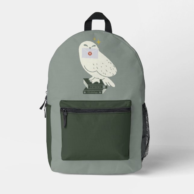 Sac À Dos Imprimé Hedwig avec lettre dessin fantaisiste (Recto)