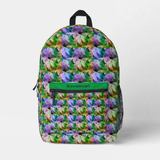 Sac À Dos Imprimé Hibiscus Fleur Abstraite déprimée Personnalisée