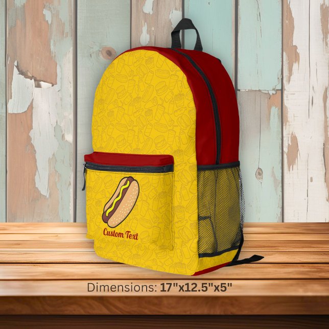 Sac À Dos Imprimé Hot-dog (Créateur téléchargé)