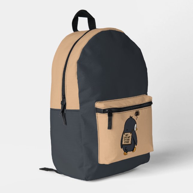 Sac À Dos Imprimé Humour Mignon d'Introverti (Coin arrière gauche)