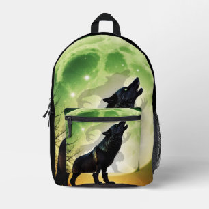 Sac À Dos Imprimé Hurlement de loup-garou