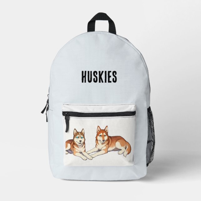 Sac À Dos Imprimé Husky backpack (Recto)