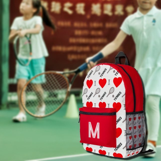 Sac À Dos Imprimé I coeur tennis -motif (Créateur téléchargé)