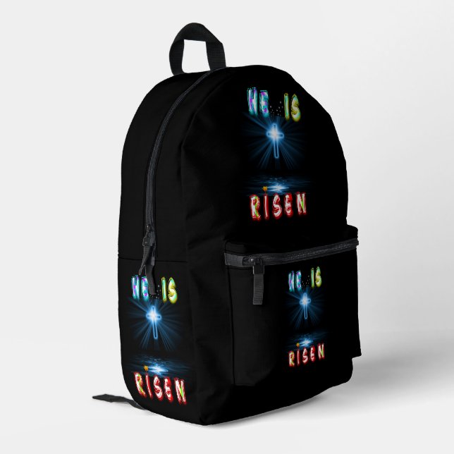 Sac À Dos Imprimé Il Est Ressuscité (Coin arrière gauche)