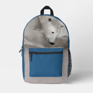 Sac À Dos Imprimé Illustration de la nature arctique de l'ours polai