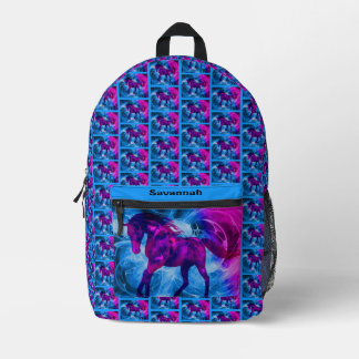 Sac À Dos Imprimé Imaginaire coloré Motif Cheval Personnalisé
