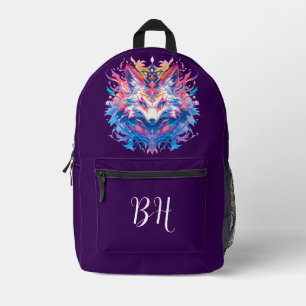 Sac À Dos Imprimé Imaginaire magique Renard Paraphe violet