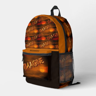 Sac À Dos Imprimé Imaginez ciel de lune personnalisé inspirant
