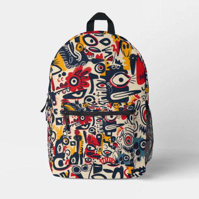 Sac À Dos Imprimé Impression couleur moderne sur toute la surface (Recto)