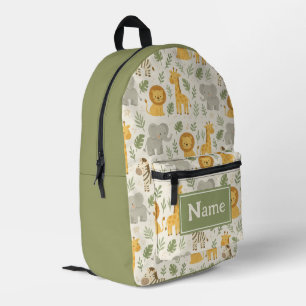 Sac À Dos Imprimé impression de nurserie d'animaux de Safari personn