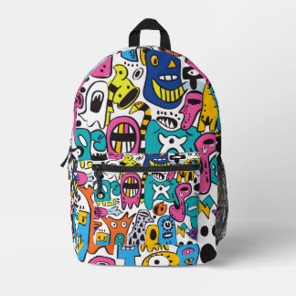 Sac À Dos Imprimé Impression générale moderne et colorée