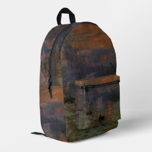Sac À Dos Imprimé Impression Sunrise de Claude Monet, Art Vintage