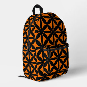 Sac À Dos Imprimé Impressionnant noir et orange moderne / Rétro