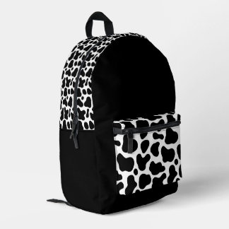 Sac À Dos Imprimé Imprimé de vache noir et blanc tendance