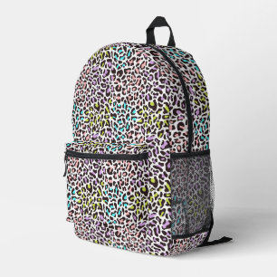 Sac À Dos Imprimé Imprimé léopard noir blanc Accents pastel