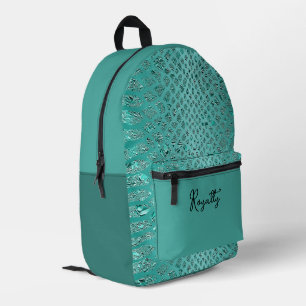 Sac À Dos Imprimé Imprimer Safari Turquoise