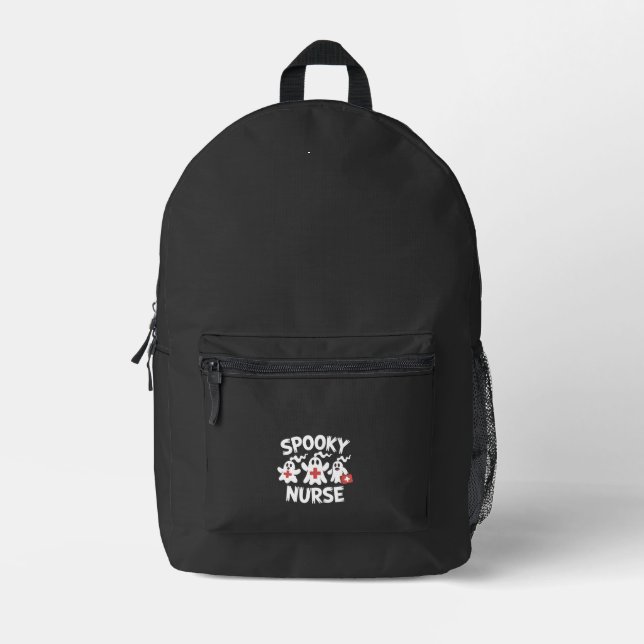Sac À Dos Imprimé Infirmière drôle Halloween (Recto)