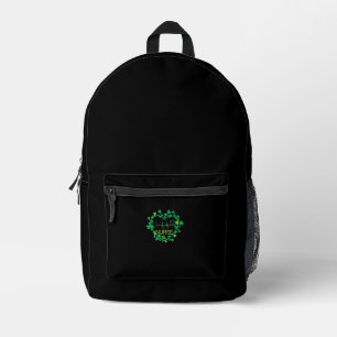 Sac À Dos Imprimé Infirmière Shamrock cardiaque - Nurs de la Saint P