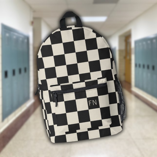 Sac À Dos Imprimé Initiales Monogrammes mignons et tableau de bord d (Créateur téléchargé)