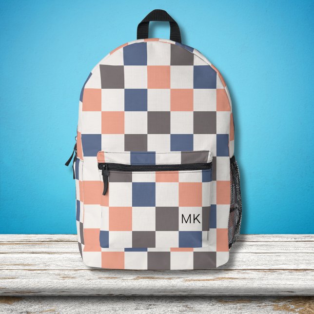 Sac À Dos Imprimé Initiales Monogrammes pour tableau de contrôle pou (Créateur téléchargé)