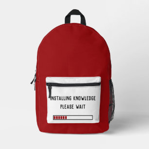 Sac À Dos Imprimé Installation de la connaissance Veuillez patienter