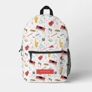 Sac À Dos Imprimé Instruments de musique Thème musical scolaire