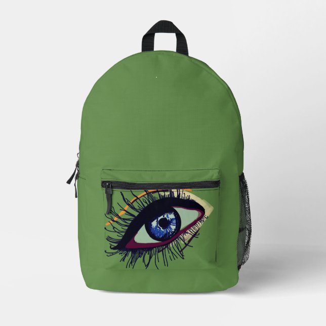 Sac À Dos Imprimé iPhone 8/7 Œil Bleu, Presque Invisible (Recto)