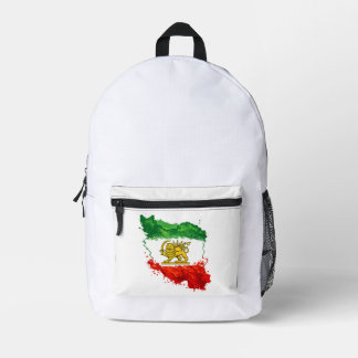 Sac À Dos Imprimé Iran Lion & Sun Backpack | Persian Shir o Khorshid