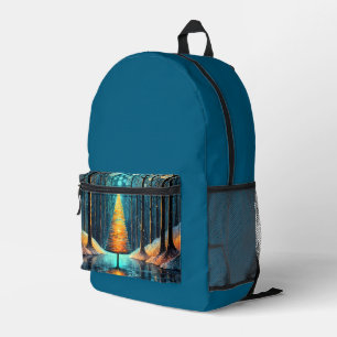 Sac À Dos Imprimé Iridescente Holiday Dream 🎄 brillant sapin de Noë