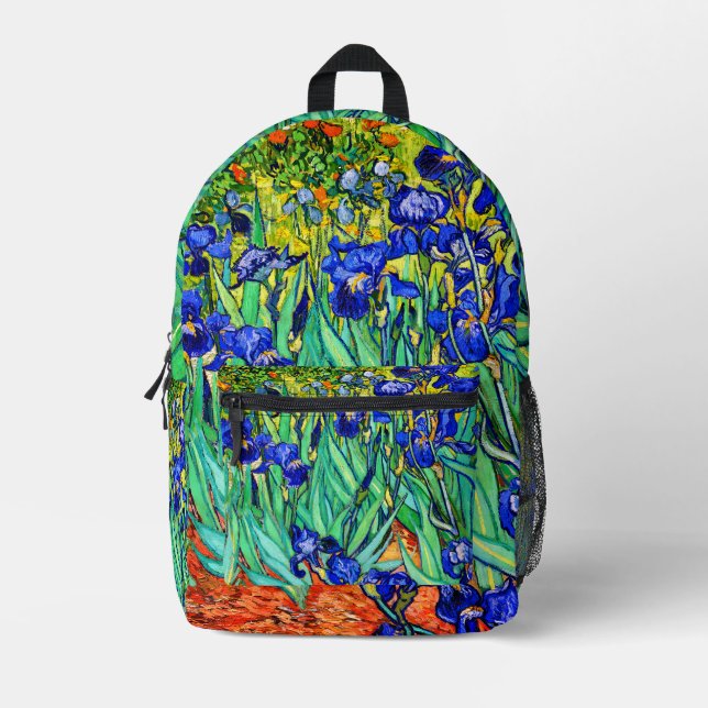 Sac À Dos Imprimé Iris de Vincent Van Gogh (Recto)
