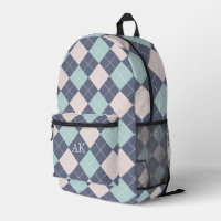 Jacquard preppy Plaid rose Turquoise et Denim Blue
